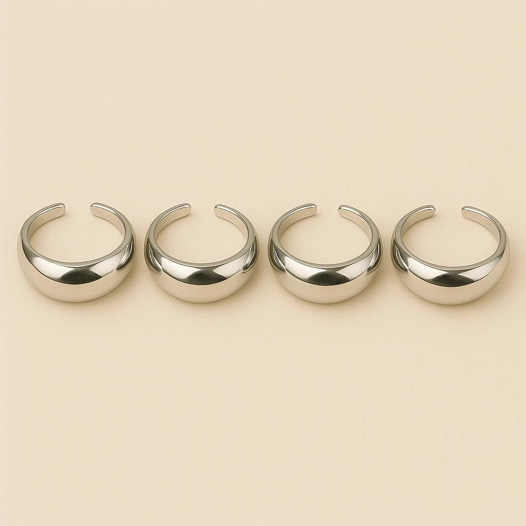 Bold Dome Adjustable Rings